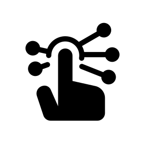 Interactive, Gesture, Touch, Click, Digital, User, Responsive, Control, Interface, Engage icon