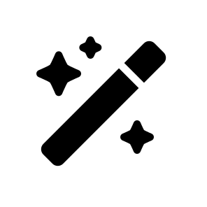Magic Wand, Sparkle, Star, Fairy, Tool, Fantasy, Glow, Enchantment, Illusion, Shine icon