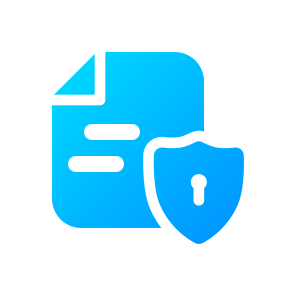 Document Protection, Security, Data, Privacy, Secure, Office, Shield, File, Safe, Lock icon