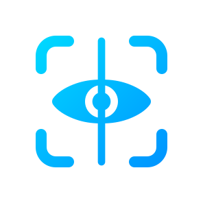 Eye Scan, Security, Iris, Digital, Biometric, Recognition, Identification, Authentication, Face, Identity icon