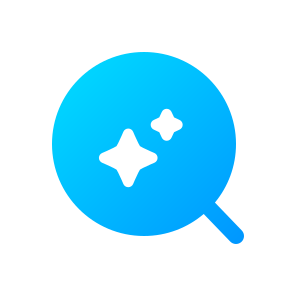 Search, Ai, Magnifying Glass, Technology, Digital, Data, Innovation, Research, Analysis, Discovery icon