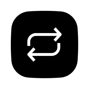 Repeat, Arrows, Direction, Orientation, Arrow, Multimedia Option icon