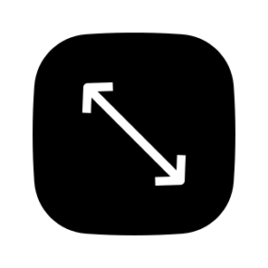 Resize, Diagonal Arrow, Double Arrow, Horizontal, Direction, Arrows icon