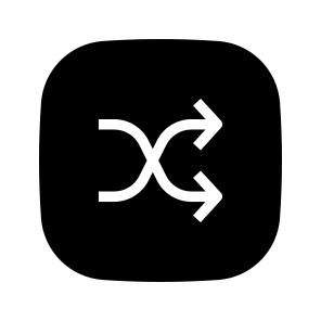 Shuffle, Random, Double Arrows, Exchange, Multimedia Option, Change icon