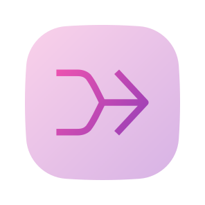 Merge, Simplify, Versatility, Orientation, Direction, Arrow icon