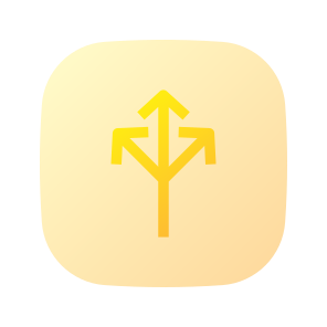 Three Way, Split, Crossroad, Intersection, Flexible, Fork icon