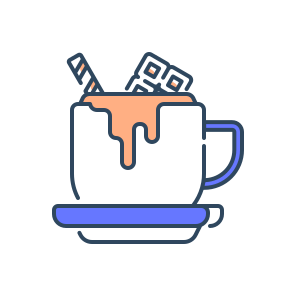 Hot Chocolate, Drink, Warm, Winter, Cozy, Cocoa, Beverage, Mug, Sweet, Comfort, Dessert icon