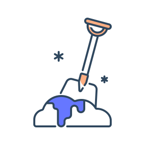 Shovel, Tool, Snow, Winter, Dig, Handle, Equipment, Cold, Outdoor, Cleanup, Blade icon