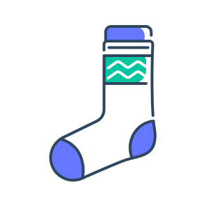 Sock, Clothing, Warm, Winter, Cozy, Wool, Knit, Apparel, Footwear, Comfort, Accessory icon