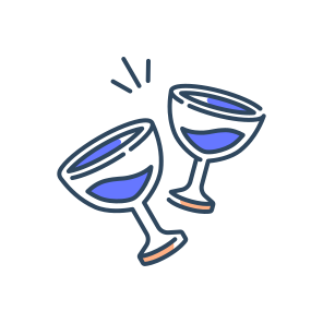 Wine, Drink, Alcohol, Glass, Beverage, Red, White, Bottle, Celebration, Tasting, Winery icon