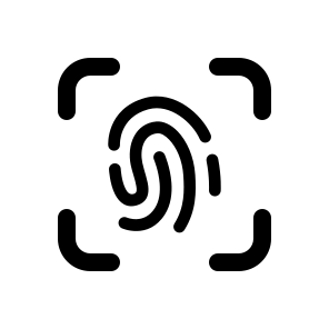 Fingerprint, Identification, Biometric, Scan, Security, Access, Password, Authentication, Sign, Lock icon