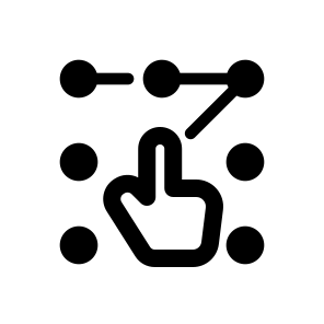 Pattern Lock, Screen, Lock, Phone, Security, Protection, Button, Authentication, Touchscreen, Pin icon