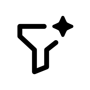 Filter, Funnel, Ai, Settings, Adjustment, Control, Analytics, Process, Diagram icon