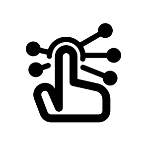Interactive, Gesture, Touch, Click, Digital, User, Responsive, Control, Interface, Engage icon