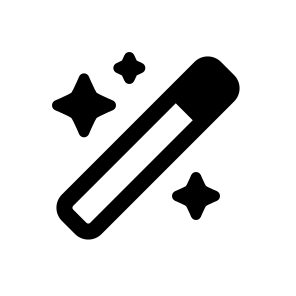 Magic Wand, Sparkle, Star, Fairy, Tool, Fantasy, Glow, Enchantment, Illusion, Shine icon