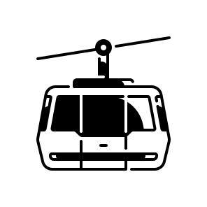 Cable Car, Gondola, Mountain, Transport, Winter, Cableway, Lift, Travel, Aerial, Tourism, Ski icon