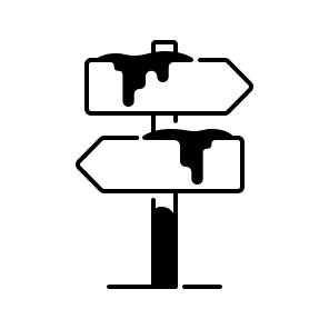 Directional Sign, Arrow, Guide, Navigation, Signpost, Path, Direction, Travel, Road, Pointer, Symbol icon