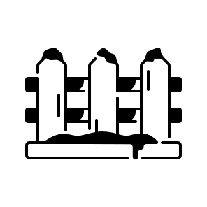 Fence, Wooden, Boundary, Barrier, Outdoor, Garden, Rustic, Property, Structure, Plank, Enclosure icon