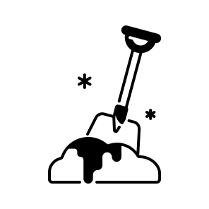Shovel, Tool, Snow, Winter, Dig, Handle, Equipment, Cold, Outdoor, Cleanup, Blade icon
