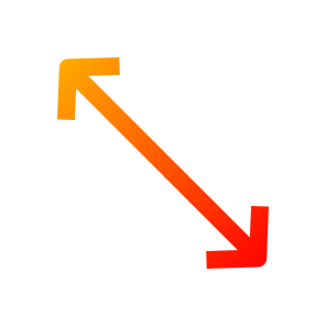 Resize, Diagonal Arrow, Double Arrow, Horizontal, Direction, Arrows icon