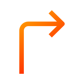 Turn Right, Right, Navigate, Direction, Arrow, Road Banner icon