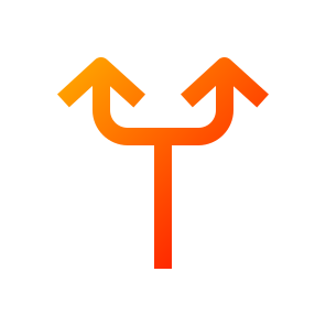 Two Way, Two Arrows, Arrows, Up, Alternative, Opposite icon