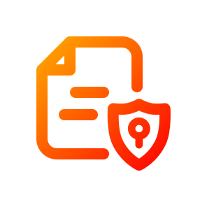 Document Protection, Security, Data, Privacy, Secure, Office, Shield, File, Safe, Lock icon