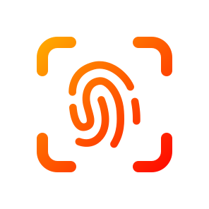 Fingerprint, Identification, Biometric, Scan, Security, Access, Password, Authentication, Sign, Lock icon