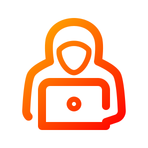Hacker, Computer, Crime, Cyber, Virus, Malware, Laptop, Anonymous, Phishing, Ransomware icon