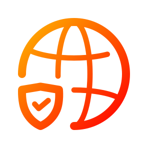 Internet Security, Network, Online, Protection, Privacy, Safe, Shield, Protect, Web, Connection icon