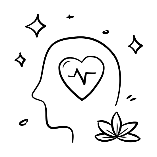 Mental Wellness, Health, Mental Health, Mind, Calm, Awareness, Balance, Nature, Therapy, Mindfulness, Meditation illustration