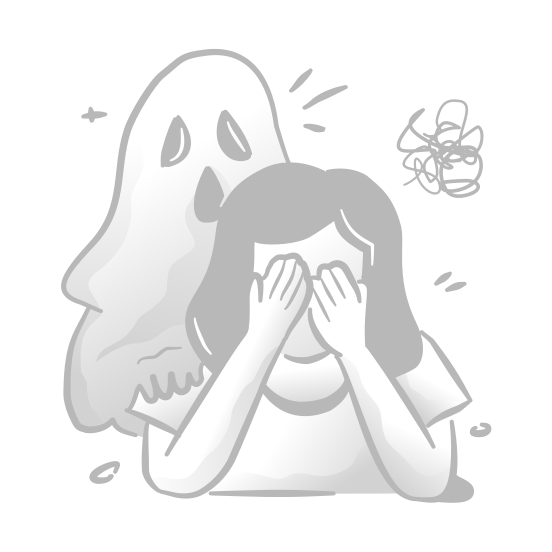 Anxious, Woman, Unhappy, Stress, Worried, Anxiety, Stressed, Upset, Problem, Frustrated, Depressed illustration