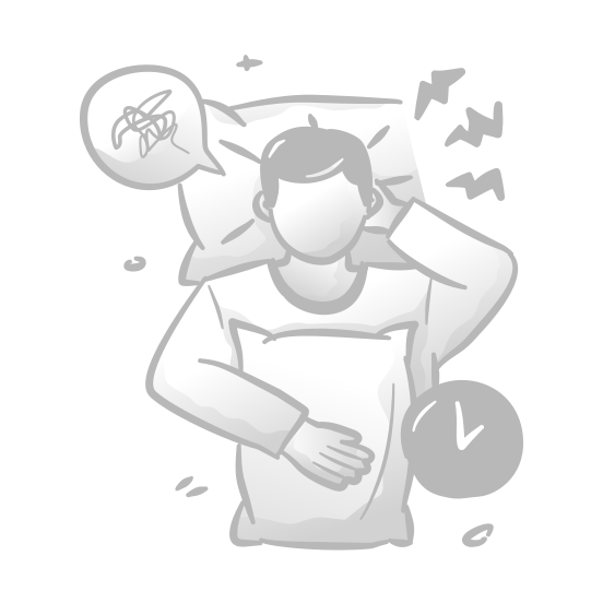 Insomnia, Anxiety, Night, Bed, Problem, Sleepless, Stress, Health, Disorder, Nightmare, Pillow illustration