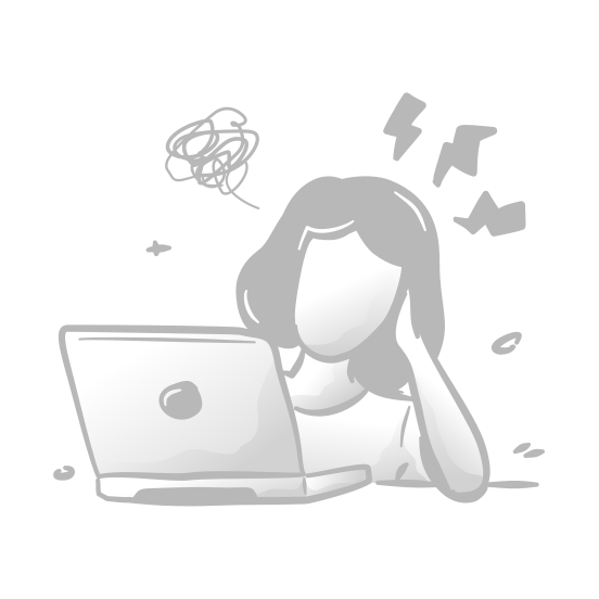 Overwork, Work, Tired, Office, Exhausted, Stress, Laptop, Employee, Job, Deadline, Busy illustration