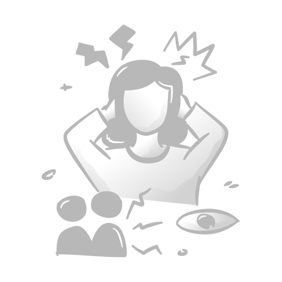 Social Anxiety, Stress, Depressed, Woman, Loneliness, Depression, Mental, Problem, Disorder, Fear, Phobia illustration