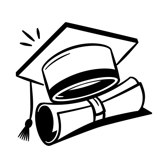 Graduation, Hat, Cap, Education, Success, Student, Achievement, Ceremony, University, School illustration