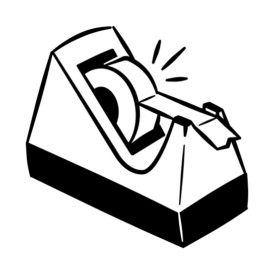 Tape Dispenser, Tape, Stationery, Office, School, Tool, Supplies, Desk, Adhesive, Equipment illustration