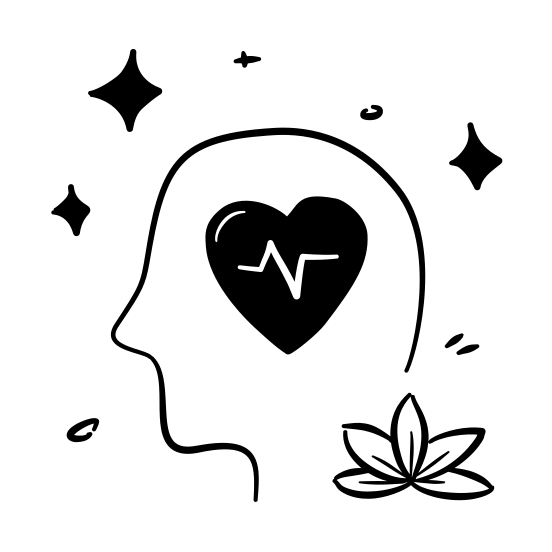 Mental Wellness, Health, Mental Health, Mind, Calm, Awareness, Balance, Nature, Therapy, Mindfulness, Meditation illustration