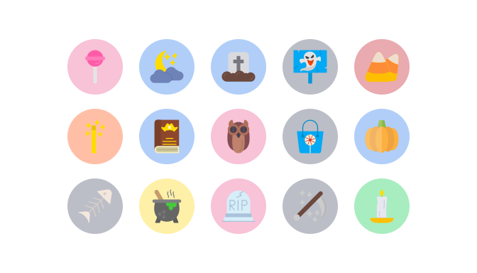 Cute Cartoon Monsters and Fortune-Telling Props