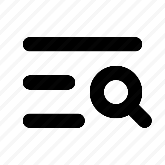 List Magnifying Glass Bold preview