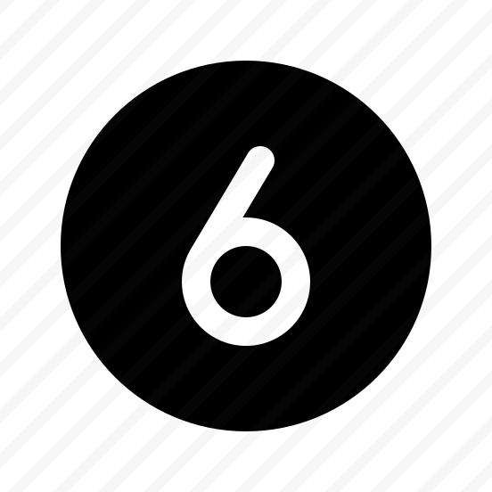 Number Circle Six Fill preview