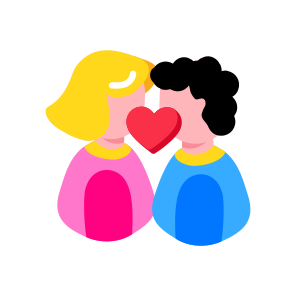 Kissing icon