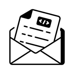 Coding Email icon