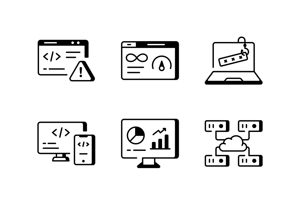 Web Hosting Icon Set Large Set Preview