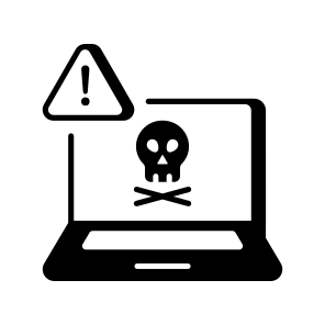 Cyberattack icon