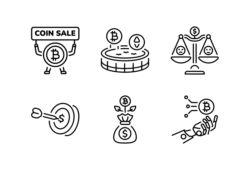 Stock Market and Trading Icon Set Large Set Preview