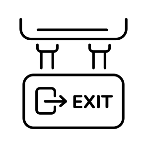 Exit Sign icon