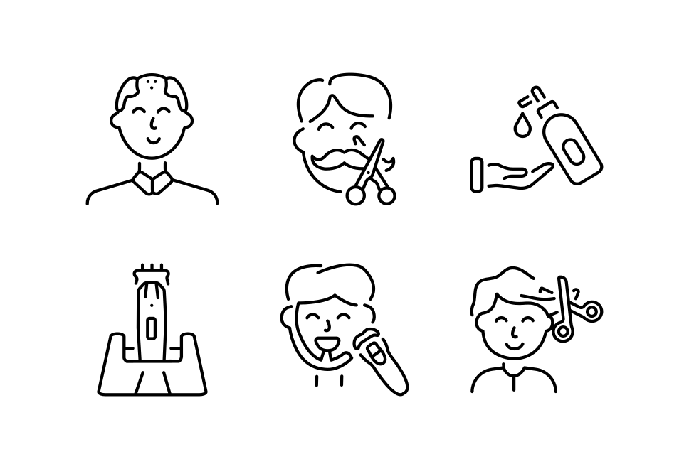 Barber Icon Art Set Large Set Preview