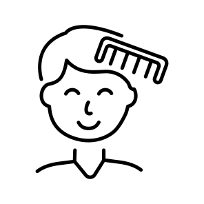 Combing Hair icon