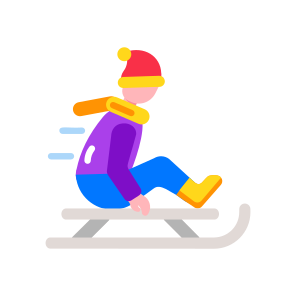 Sledding icon
